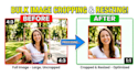 do bulk image cropping and resizing