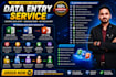 excel data entry cleaning editing typing