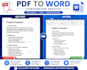 convert to word professionally with accurate formatting