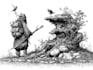 draw ink illustration for you