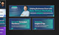 design, a complete linkedin visual kit with banner carousel and post template