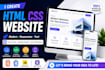 build a modern responsive website using HTML CSS javascript