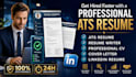 create an ats resume and professional CV that gets interviews