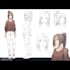 create an anime character reference sheet