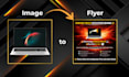 design professional laptop flyer