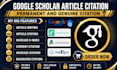 increase google scholar citation, backdated citation and increase h index