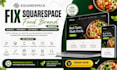 fix squarespace food brand meal prep website design SEO mobile optimization