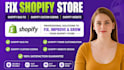 fix shopify store shopify bug fix shopify custom coding shopify website