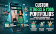 develop custom personal portfolio website for fitness trainers yoga instructors