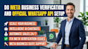 do meta business verification and official whatsapp API setup