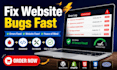 fix website bugs and error fix wordpress issues wordpress bug fix wordpress help