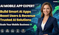 build ai mobile apps, android, ios apps, ai chatbot and saas app development