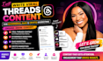 write viral threads content for ecommerce saas and crypto marketing