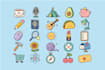 design modern flat icons for apps, websites and brands