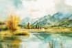 paint landscapes in watercolor