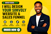 design a high converting simvoly website, funnel and sales system white label