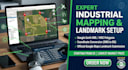 create google maps, earth location idustrial landmarks
