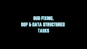 do java, oop, data structures tasks and bug fixing