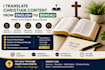 translate christian content from english to bengali