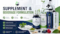 formulate custom supplement vitamin and beverage products