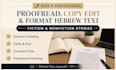 language proofread, copy edit, format dutch nonfiction text document, book novel
