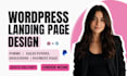 design wordpress elementor landing page funnel or donation page with paypal