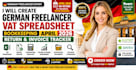do german freelancer vat bookkeeping april 2026 invoice tracker tax spreadsheet