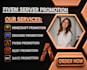 fivem server promotion, discord advertising rust, dayz, gaming server promotion