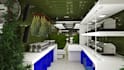 design modern greenhouse and hydroponic farm 3d rendering