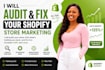 audit and optimize your shopify store for more sales