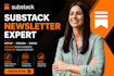 setup substack account substack newsletter design and substack landing page