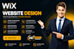 design a professional wix website