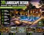 do 3d landscape design backyard pool garden and hardscape 3d rendering
