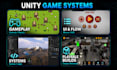 build or improve your unity game for mobile, PC, web or VR