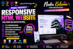 convert PSD, figma, xd to responsive HTML CSS bootstrap