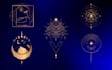 create hand drawing sacred geometry mandala logo design