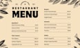 design modern menu restaurant menu digital menu