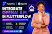 integrate openai api in flutterflow, ai chatbot, chatgpt, firebase, custom apis