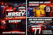 do professional jersey name numbering and customization