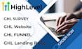 build high converting ghl sales funnels and clone websites