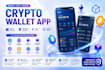 develop secure crypto wallet app, crypto exchange app, blockchain app, website