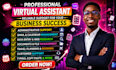 instagram assistant email assistant canva virtual assistant admin support lead