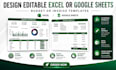 design editable excel or google sheets budget or invoice templates