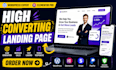 design high converting wordpress landing page website