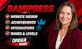 customize wordpress gamipress setup woocommerce point reward lms website