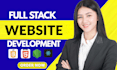 build custom website, full stack website development as full stack web developer