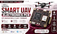 design smart uav electronics pcb, gps navigation and flight firmware and layout