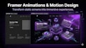 create framer scroll animations, micro interactions,3d motion for website