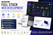 do full stack web app development, custom website, frontend and backend develop