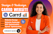 design carrd website carrd landing page redesign carrd website design carrd